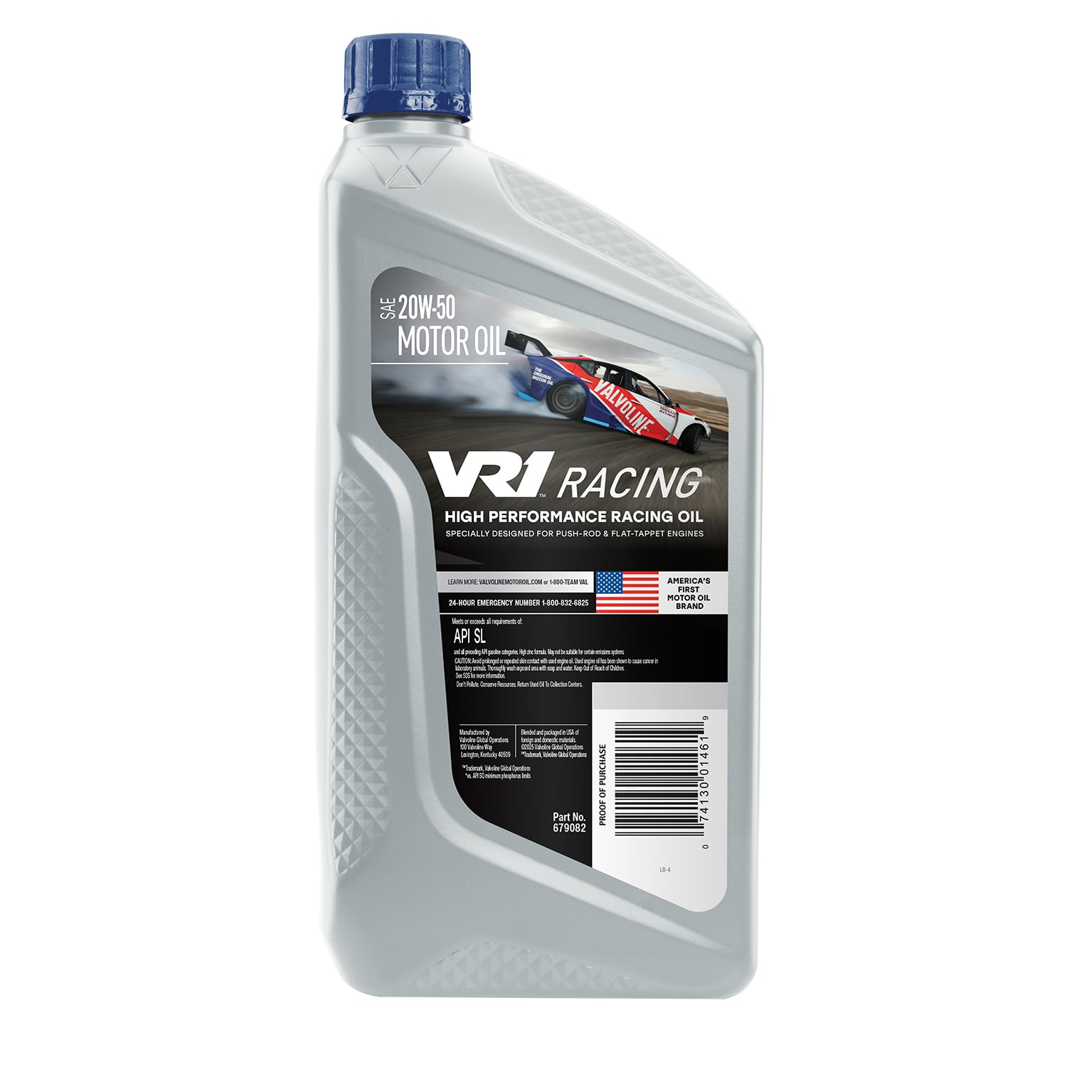 VR1 Full Synthetic Racing Motor Oil SAE 20W-50 - Valvoline™ Global